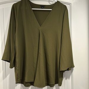 Ann Taylor Olive Blouse